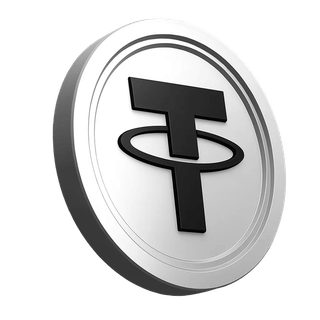 Ícone da criptomoeda Tether USDT presente na área de confiança da comunidade de trading